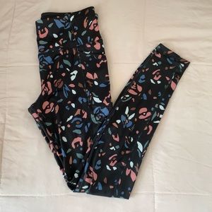 Athletic multi-color leggings